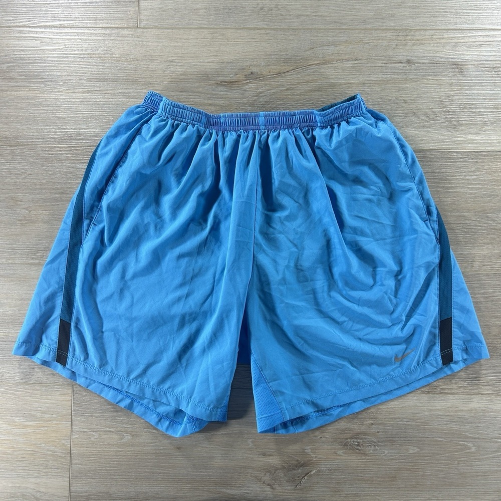 Nike Men's XL Flex Stride 7" Lined 2 In 1 Athletic Running Shorts Teal Blue